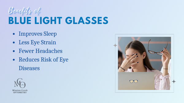 Top 4 Benefits of Blue Blocking Glasses